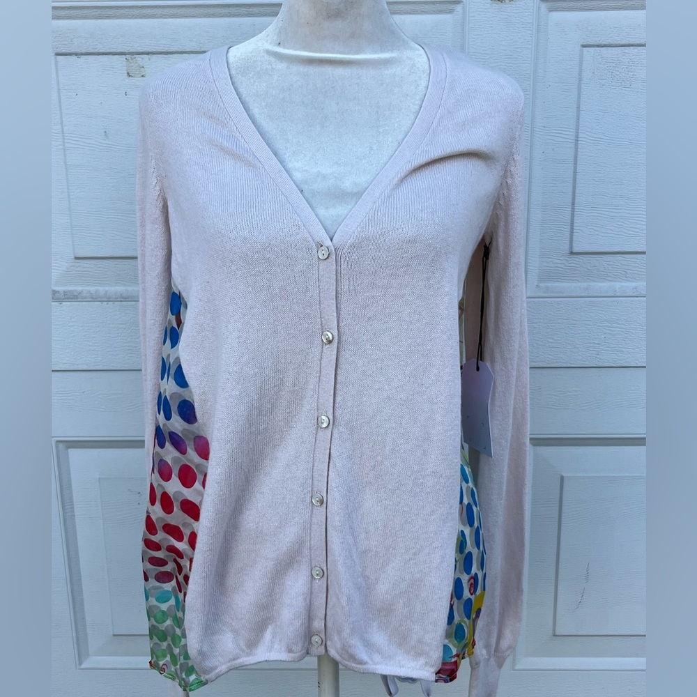 Women's Subtle Luxury cardigan high low sweater top S/M